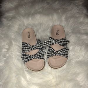 Gingham sandal